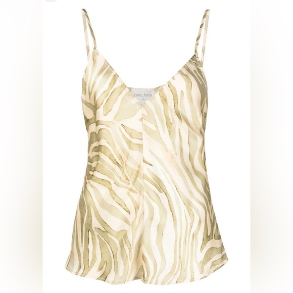 NEW Forte Forte zebra-print cami top - Picture 1 of 8